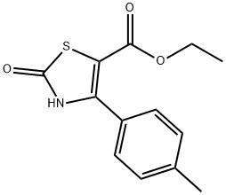 2-OXO-4-P-TOLYL-2,3-DIHYDRO-THIAZOLE-5-CARBOXYLIC ACID ETHYL ESTER Structure