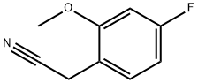 2-Methoxy-4-fluorobenzyl cyanide 化学構造式