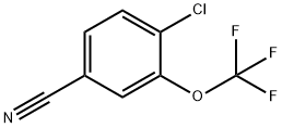 4-氯-3-三氟甲氧基苯甲腈 结构式