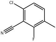 6-CHLORO-2-FLUORO-3-METHYLBENZONITRILE Struktur