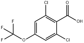 2,6-DICHLORO-4-(TRIFLUOROMETHOXY)BENZOIC ACID Structure