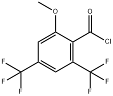 2-Methoxy-4,6-bis(trifluoromethyl)benzoylchloride Struktur