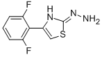 4-(2,6-DIFLUOROPHENYL)-2(3H)-THIAZOLONE HYDRAZONE 化学構造式