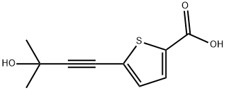 5-(3-羟基-3-甲基丁-1-炔基)-2-噻吩甲酸, 886505-51-7, 结构式