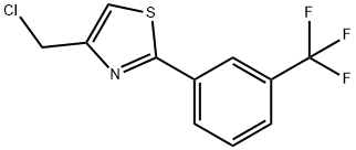 4-(chloromethyl)-2-[3-(trifluoromethyl)phenyl]-1,3-thiazole(SALTDATA: FREE) Struktur