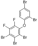 2,2',3,4,4'-PENTABROMO-5,6-DIFLUORODIPHENYL ETHER Struktur