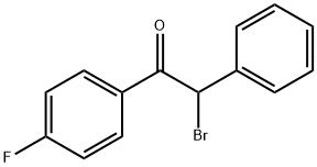 2-BROMO-2-PHENYL-1-(γ-FLUOROPHENYL)-ETHANONE Struktur