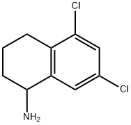5,7-DICHLORO-1,2,3,4-TETRAHYDRO-NAPHTHALEN-1-YLAMINE HYDROCHLORIDE 化学構造式