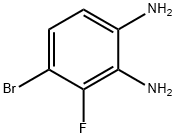 4-Bromo-3-fluorophenylene-1,2-diamine, 3,4-Diamino-2-fluorobromobenzene Structure