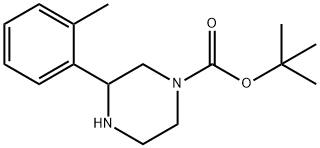 1-BOC-3-O-トリルピペラジン 化学構造式