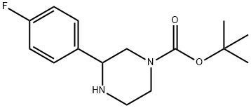 1-BOC-3-(4-氟苯基)哌嗪,886767-25-5,结构式