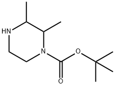 2,3-DIMETHYL-PIPERAZINE-1-CARBOXYLIC ACID TERT-BUTYL ESTER Structure