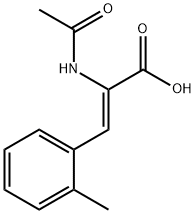 A-乙酰氨基-2-甲基肉桂酸 结构式