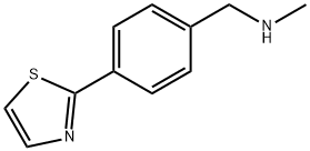 N-甲基-1-(4-(噻唑-2-基)苯基)甲胺, 886851-31-6, 结构式