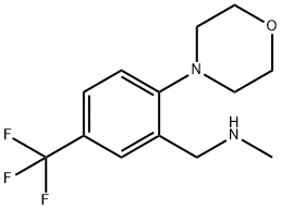 N-METHYL-2-MORPHOLINO-5-(TRIFLUOROMETHYL)BENZYLAMINE|N-甲基-1-(2-吗啉-5-(三氟甲基)苯基)甲胺