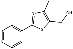 4-甲基-2-(4-吡啶基)-5-噻唑甲醇,886851-57-6,结构式