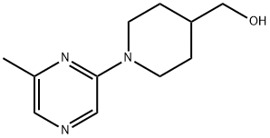 (1-(6-甲基吡嗪-2-基)哌啶-4-基)甲醇,886851-59-8,结构式