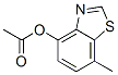 4-Benzothiazolol,7-methyl-,acetate(ester)(9CI) Structure