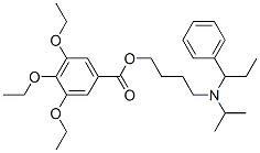 4-(1-phenylpropan-2-yl-propyl-amino)butyl 3,4,5-triethoxybenzoate,88688-74-8,结构式