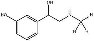 (R)-Phenylephrine-d3 结构式