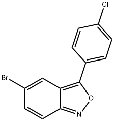 5-Bromo-3-(4-chlorophenyl)-2,1-benzisoxazole Structure