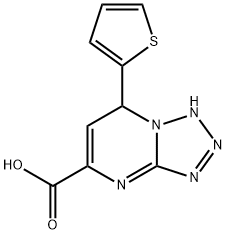 7-噻吩-2-基-4,7-二氢-四唑并[1,5-A]-嘧啶-5-羧酸 结构式