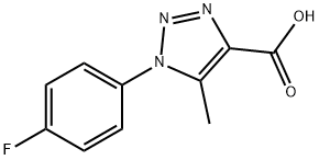 1-(4-Fluorophenyl)-5-methyl-1,2,3-triazole-4-carboxylic Acid 化学構造式