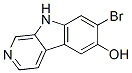 7-Bromo-9H-pyrido[3,4-b]indol-6-ol Struktur