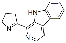 1-(3,4-ジヒドロ-2H-ピロール-5-イル)-9H-ピリド[3,4-b]インドール 化学構造式