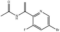 N-(1-(5-溴-3-氟吡啶-2-基)乙烯基)乙酰胺,887143-43-3,结构式