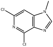 4,6 - 二氯-1 - 甲基-1H-咪唑并[4,5-C]吡啶, 887147-19-5, 结构式