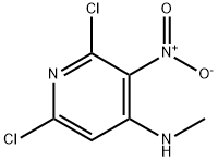 2,6-dichloro-N-Methyl-3-nitropyridin-4-aMine 化学構造式