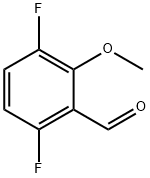3,6-二氟-2-甲氧基苯甲醛, 887267-04-1, 结构式