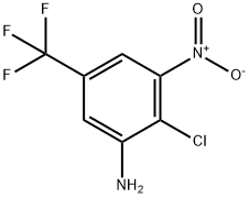 2-氯-3-硝基-5-(三氟甲基)苯胺, 887267-85-8, 结构式