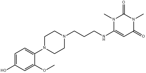4-hydroxyurapidil 化学構造式
