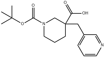 1-[(TERT-BUTYL)OXYCARBONYL]-3-PYRIDIN-3-YLMETHYLPIPERIDINE-3-CARBOXYLIC ACID
