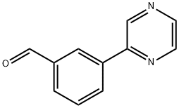 3-(吡嗪-2-基)苯甲醛,887344-35-6,结构式