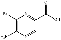 2-Amino-3-bromopyrazine-5-carboxylic Acid Structure