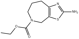 2-AMINO-4,6,7,8-TETRAHYDRO-5-(N-CARBETHOXY)THIAZOLO[5,4-D]AZEPINE,887352-60-5,结构式