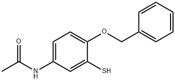 2-Benzyloxy-5-acetaminobenzenethiol Struktur