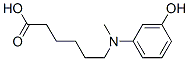 6-((3-羟基苯基)(甲基)氨基)己酸 结构式