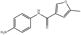 N-(4-アミノフェニル)-5-メチル-3-フルアミド 化学構造式