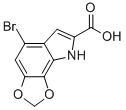 5-Bromo-8H-1,3-dioxa-8-aza-as-indacene-7-carboxylic acid 结构式