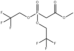 BIS(2,2,2-TRIFLUOROETHYL) (METHOXYCARBONYLMETHYL)PHOSPHONATE Struktur