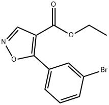 4-Isoxazolecarboxylicacid,5-(3-bromophenyl)-,ethylester(9CI) 结构式