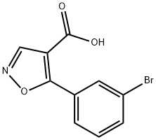 5-(3-溴苯基)异噁唑-4-羧酸, 887408-13-1, 结构式