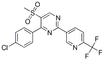 887418-36-2 4-(4-CHLOROPHENYL)-5-(METHYLSULPHONYL)-2-[6-(TRIFLUOROMETHYL)PYRIDIN-3-YL]PYRIMIDINE