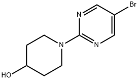 1-(5-BROMOPYRIMIDIN-2-YL)-4-PIPERIDINOL Struktur