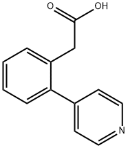 2-(4-PYRIDINYL)-BENZENEACETIC ACID 化学構造式