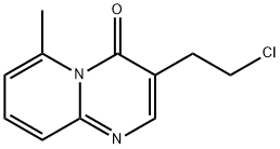 3-(2-クロロエチル)-6-メチル-4H-ピリド[1,2-a]ピリミジン-4-オン 化学構造式